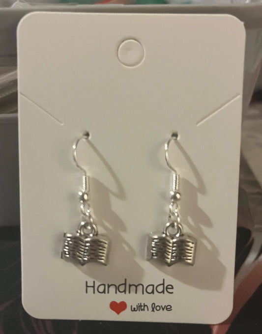 Book earrings